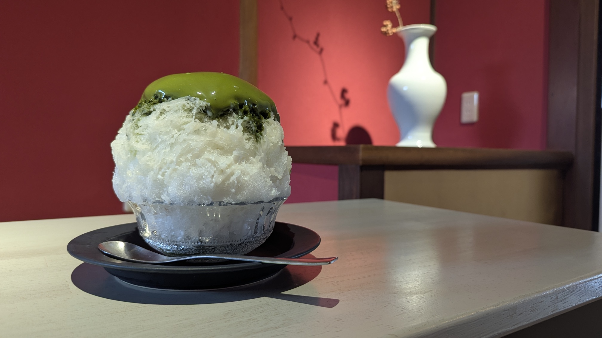りつかの抹茶かき氷「常盤」