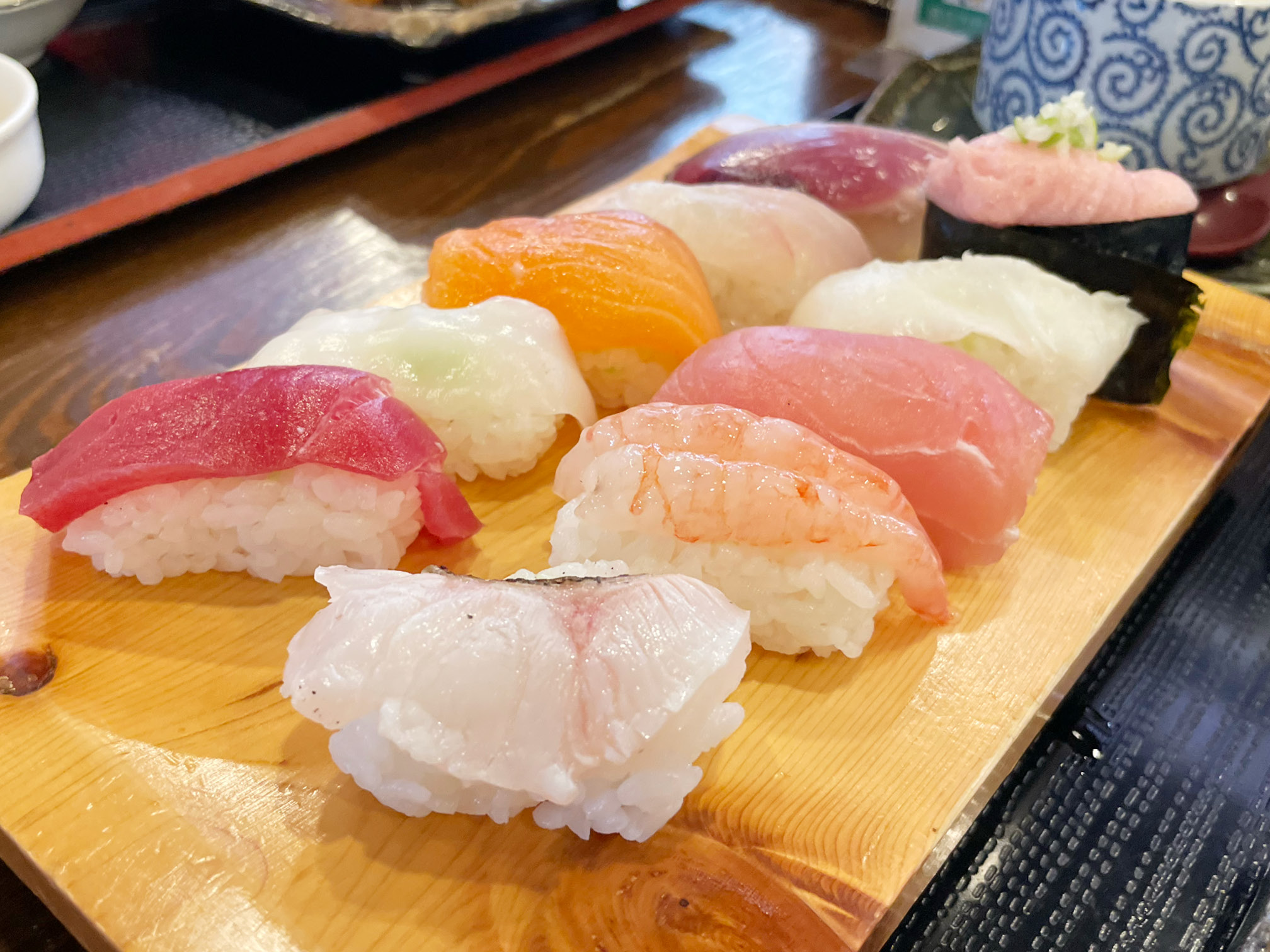 寿司定食Bのおすし