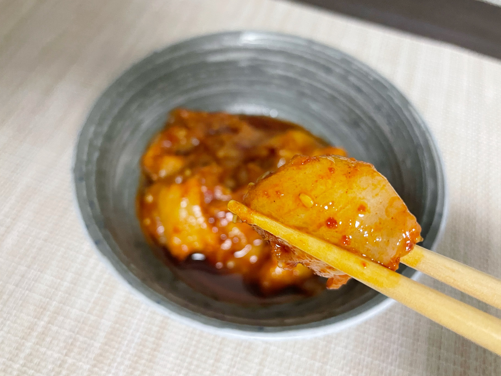 手仕込みエンガワキムチ