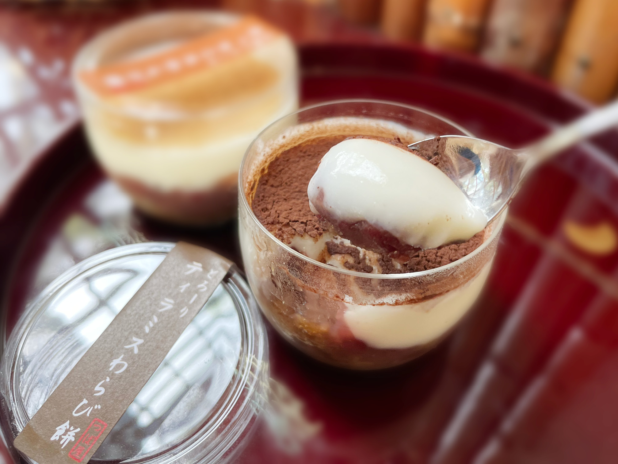 「御菓子司つば屋」のティラミスわらび餅