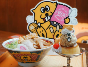 橋場町｜金沢のご当地おやつ「ビーバー」のかわいさあふれる期間限定カフェ「ぶち揚げ★ビーバーカフェ」