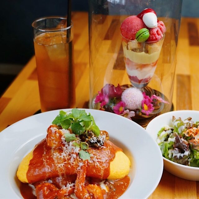 北安江｜芸術品のようなパフェと感動オムライス！特別な日のご褒美に「オムライスとパフェ 胡京 komachi（こまち）」